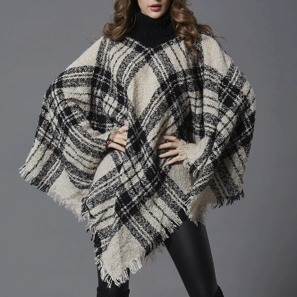 SAGACE женское свободное пончо 2020 осенне зимний вязаный свитер с рукавами летучая