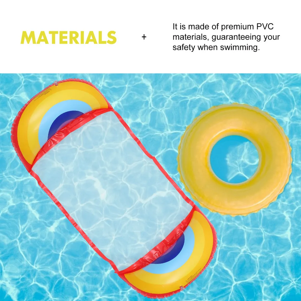 

1pc Lovely PVC Pool Float Inflatable Swim Pool Floating Row with Lazyback