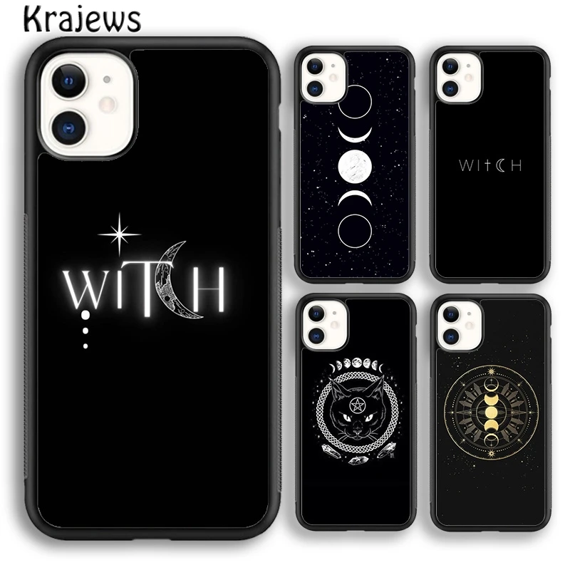 Мягкий чехол для телефона krajew Witchcraft Witch Moon iPhone 5 SE 6s 7 8 plus X XR XS 11 12 13 pro max Samsung Galaxy S9 S10 |