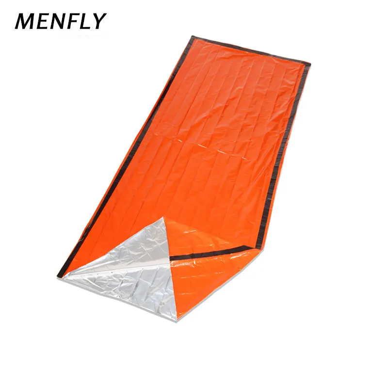 

MENFLY Camping Lifesaving Sleeping Bag Jungle Camping Emergency PE Aluminum Film Disaster Relief Keep Warm Insulation Blanket
