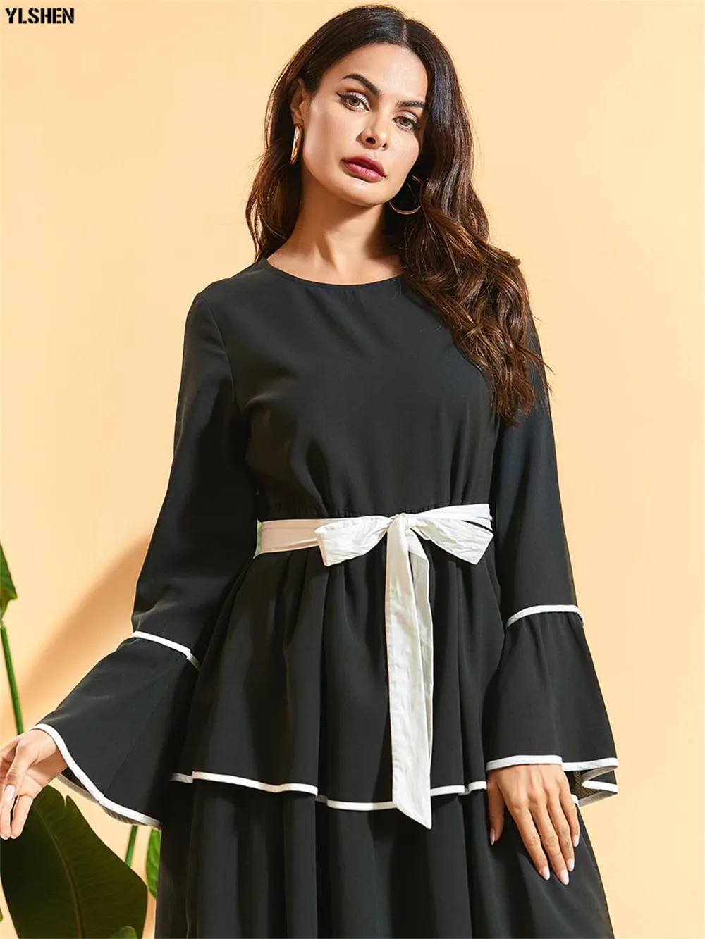 Абайя Дубай Турция мусульманское хиджаб платье кафтан Caftan Marocain мусульманская