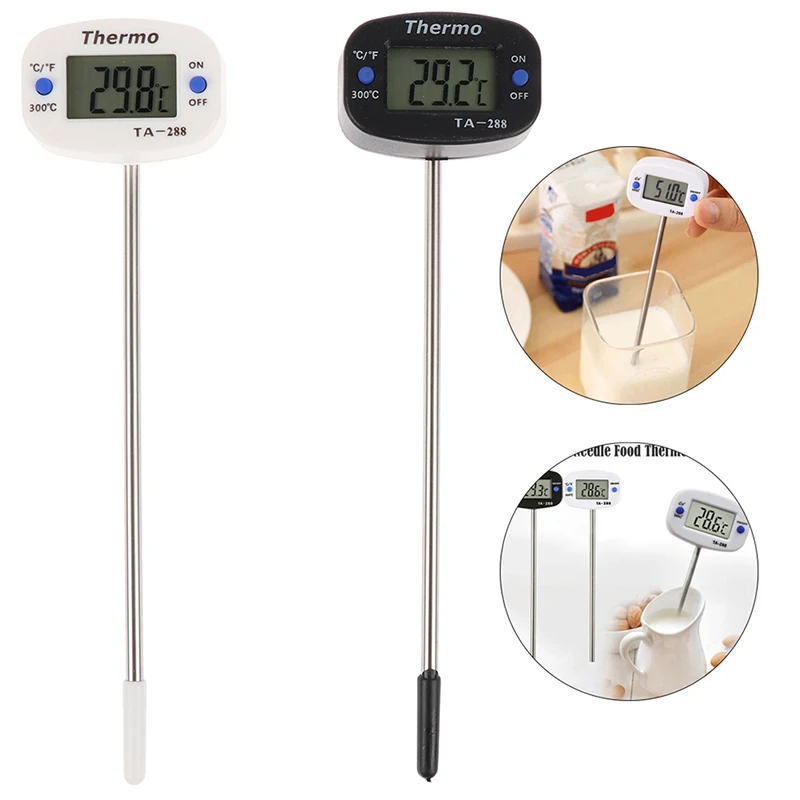 

Поворотный цифровой пищевой термометр, кухонный прибор для измерения температуры выпечки, для гриля, мяса