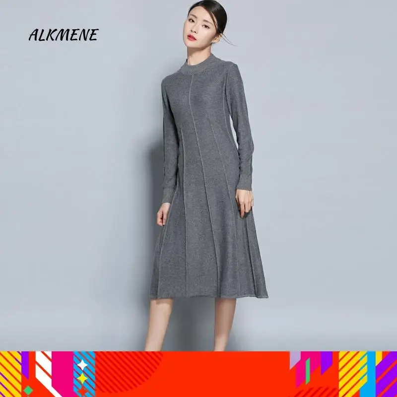 Женский свитер с высоким круглым вырезом ALKMENE длинная юбка свободного кроя