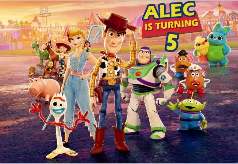 7x5FT Новая история игрушек RV парк Вуди и Джесси фото на заказ Сделай Сам студия фон