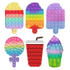 Игрушки-антистресс эдамаме, игрушки-сжималки, Сжимаемый горох, Бабочка, брелок, симпатичная игрушка-антистресс для взрослых, резиновый подарок на Рождество для мальчиков