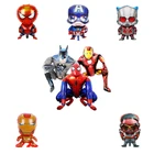 Большие фольгированные воздушные шары Marvel 3D с человеком-пауком, Железный человек, украшение для дня рождения, детские подарки, воздушные игрушки