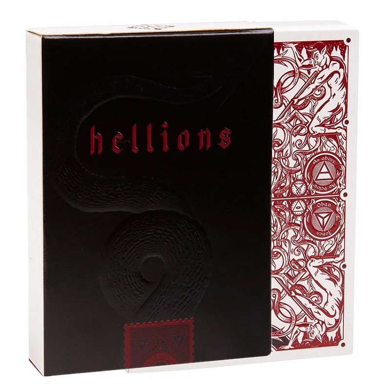 

Red Madison Hellions V2 Playing Cards By DM Ellusionist Deck Bicycle Poker USPCC Limited Edition Magic Tricks Magic Props
