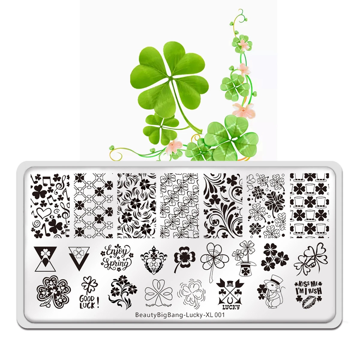 Красивая прямоугольная пластина для стемпинга ногтей Большого Взрыва Патрик