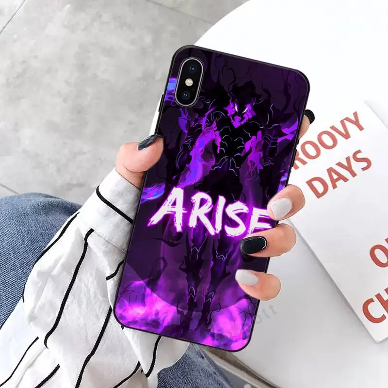 

Solo leveling Phone Case for iPhone 11 12 mini pro XS MAX 8 7 6 6S Plus X 5S SE 2020 XR