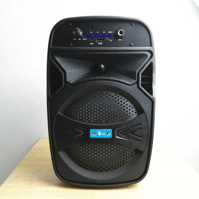 6.5 Inch Outdoor Active Subwoofer Car Audio 100W 4Ohm Built-in Li Battery With Bluetooth USB/TF Card/AUX/FM Radio/Microphone |