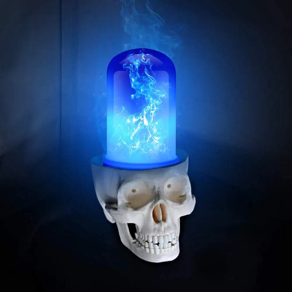 

LED Flame Effect Light Bulb - E26 Standard Base - Atmosphere Decoration Fire Flickering Simulation 105 pcs 2835 LED Beads -Flame