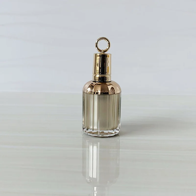10 мл Пустые Золотые бутылки с маслом для ногтей многоразовые Акриловые Гель лаки