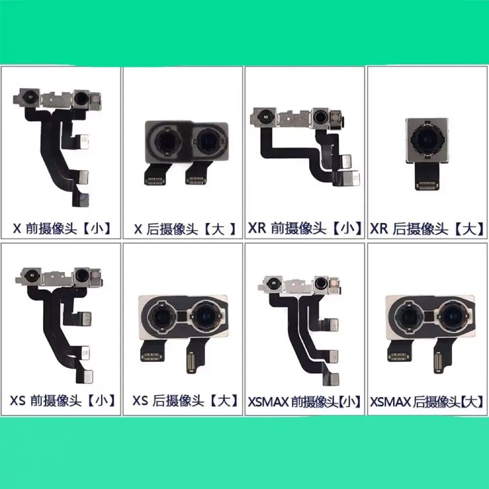 

X XS XR XSMAX Camera Flex Cable IC Connector Flashlight Rear Front Big Small Motherboard Accessory FPC FFC Tested Original New