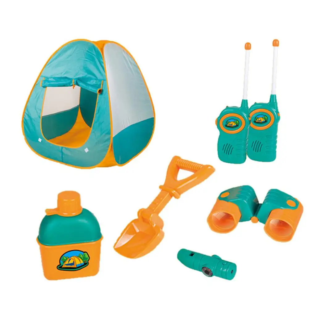 Ролевые игры Набор из 7 предметов с палаткой для детей в возрасте от 3 до 9