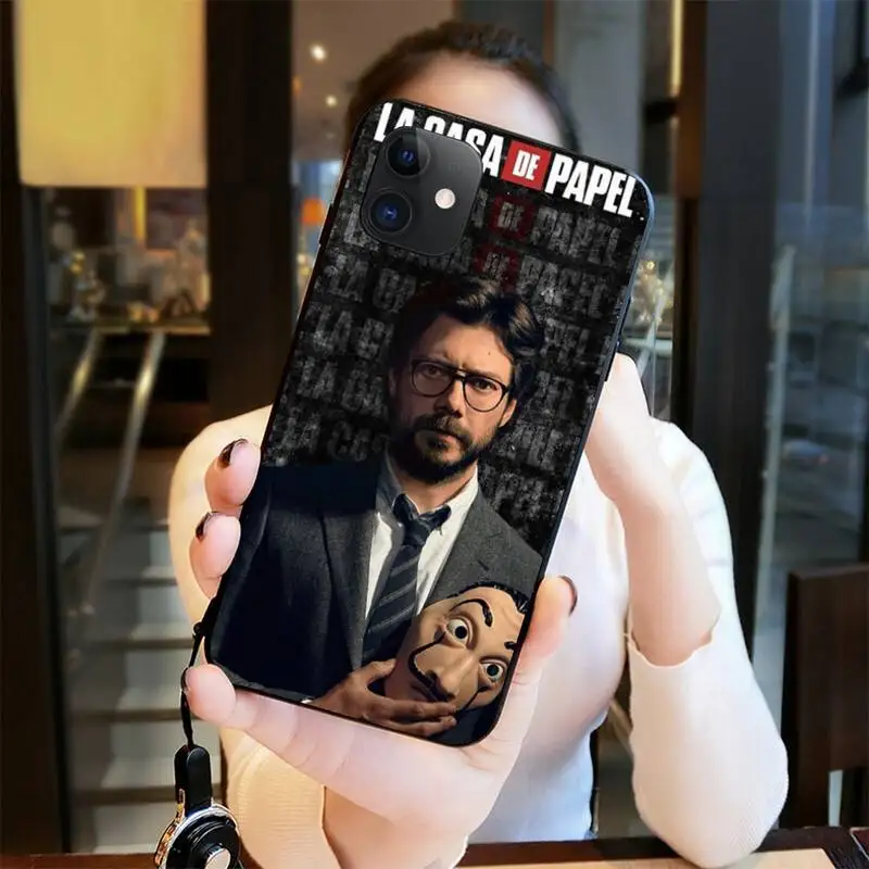 Чехол для телефона La Casa De Papel Money Heist мягкий силиконовый чехол из ТПУ iPhone 11 pro XS MAX 8 7 6