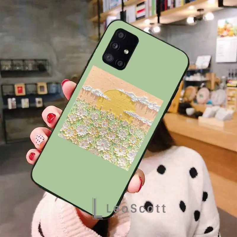 

Creative three-dimensional oil painting Phone Case For Samsung A40 A50 A51 A71 A20E A20S S8 S9 S10 S20 Plus note 20 ultra 4G 5G