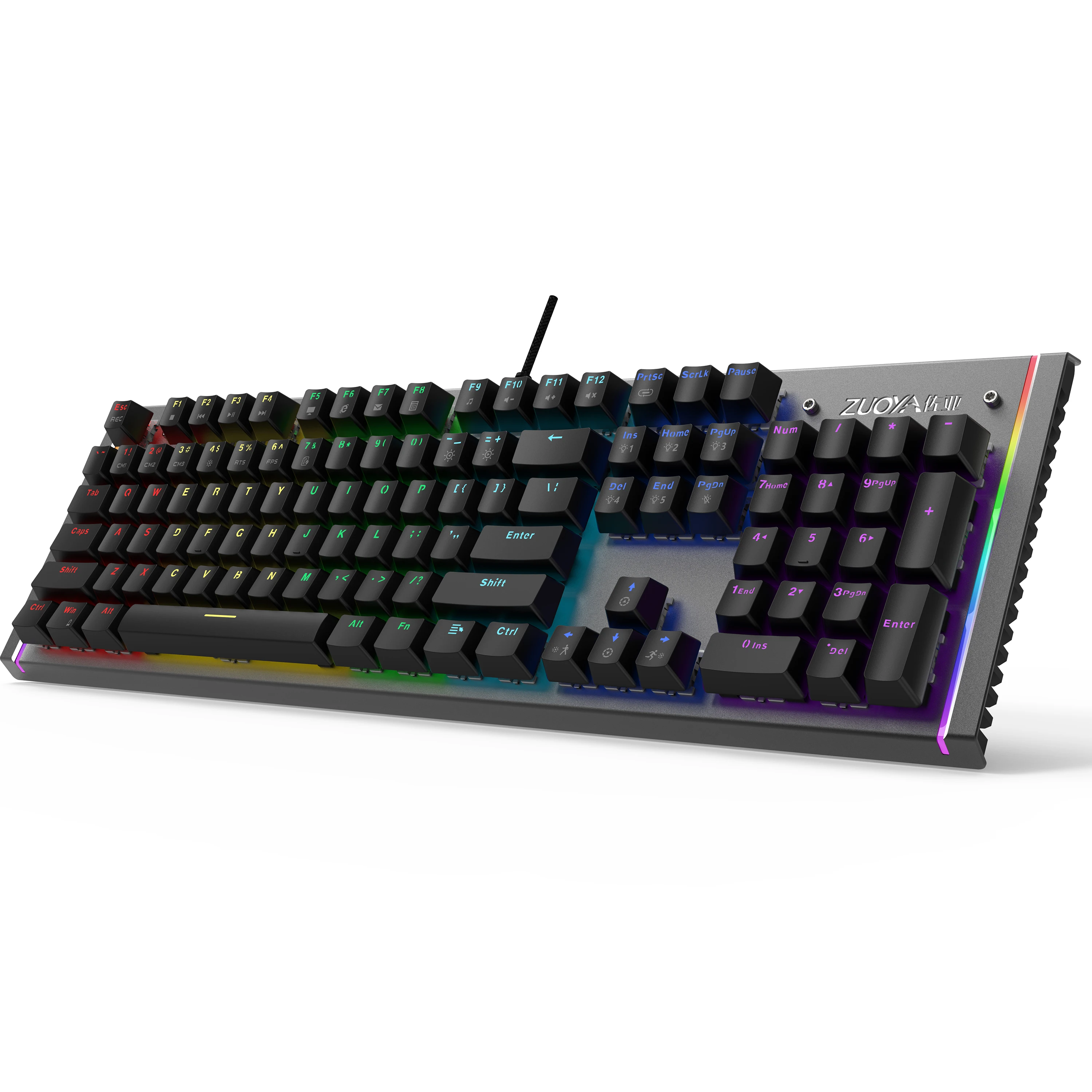 Игровая механическая клавиатура ZUOYA X61 проводная с Anti ghosting RGB/mix USB