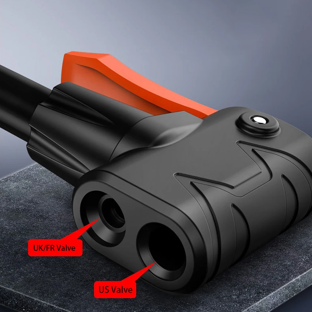 

Portable Precision Pressure Gauge High Pressure Pedal Inflator Portable Bicycle Scooter Motorcycle Car Foot Air Pump Foot Pump