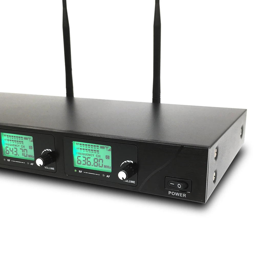 Профессиональная Беспроводная микрофонная система UHF4 channel handheld лацкан