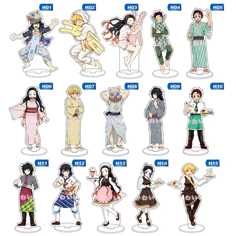 15 см аниме Demon Slayer: Kimetsu no Yaiba Kamado Tanjirou Nezuko акриловые фигурки Модель стенд игрушки