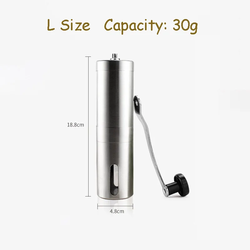 manual ceramic coffee grinder stainless steel adjustable coffee bean mill easy clean kitchen tools portable coffee appliance free global shipping