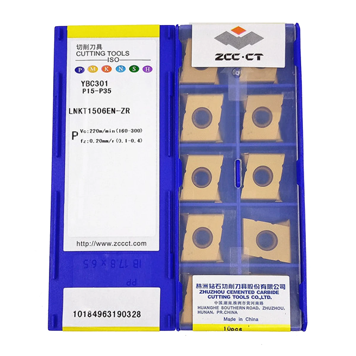 

ZCC.CT LNKT1506EN-ZR YBC301 карбидные вставки 10 шт.