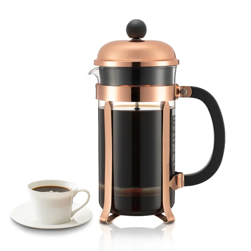 

350ml French Presses Coffee Pot Practical Coffee Maker Multifunctional Durable Coffeeware Kettle Teapot Stainless Steel Glass