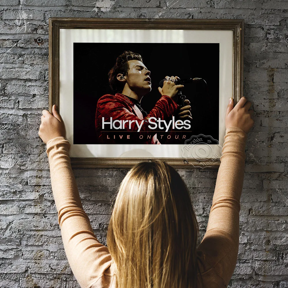 

British Singer Handsome Boy Concert Promotion Poster, Harry Styles Live On Tour Art Prints, Styles Fans Collect Home Wall Decor