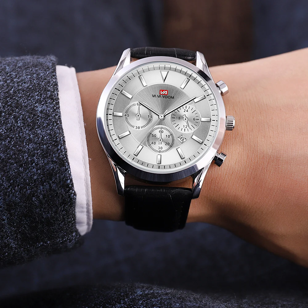 Календарь Vavavoom2020 кварцевые модные повседневные Водонепроницаемые кожаные