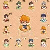 anime haikyuu action figures acrylic stand mini cartoon character cosplay model plate desk decor for fans collection gifts