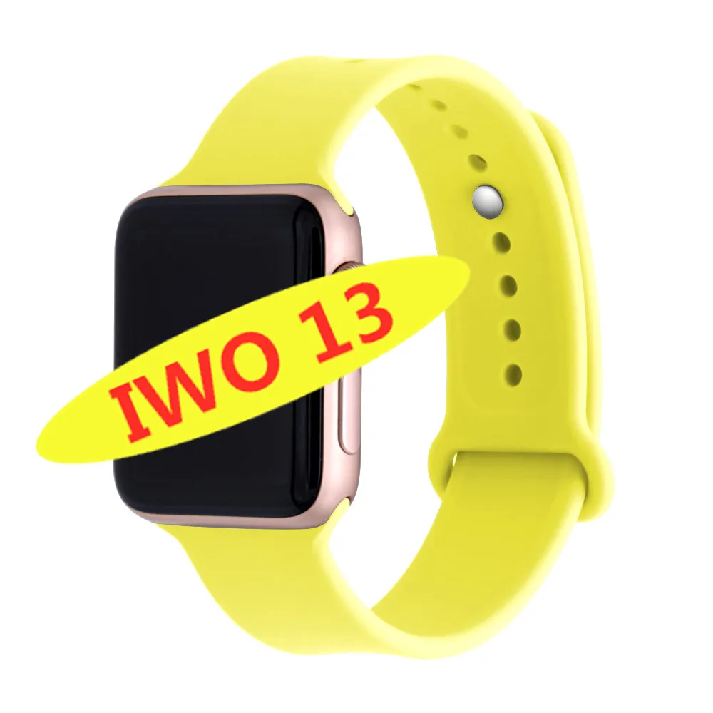 gold yellow IWO 13 умные часы серии 5 1:1 44 мм Ip68 Водонепроницаемые для apple iPhone 11 MAX IOS Android smartwatch для женщин и мужчин PK IWO 10/11/12 - Цвет: gold yellow