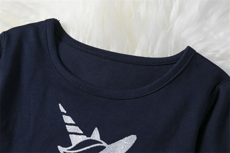 Платье для девочек единорог детская одежда платье принцессы повседневная платья