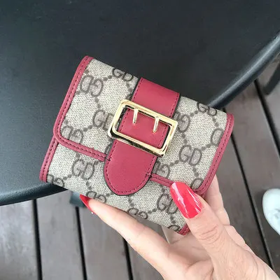 red pvc 4 шт./партия, настоящий женский кожаный кошелек, держатель для карт, для невесты, подружки невесты, подарки для свадьбы - Цвет: red pvc