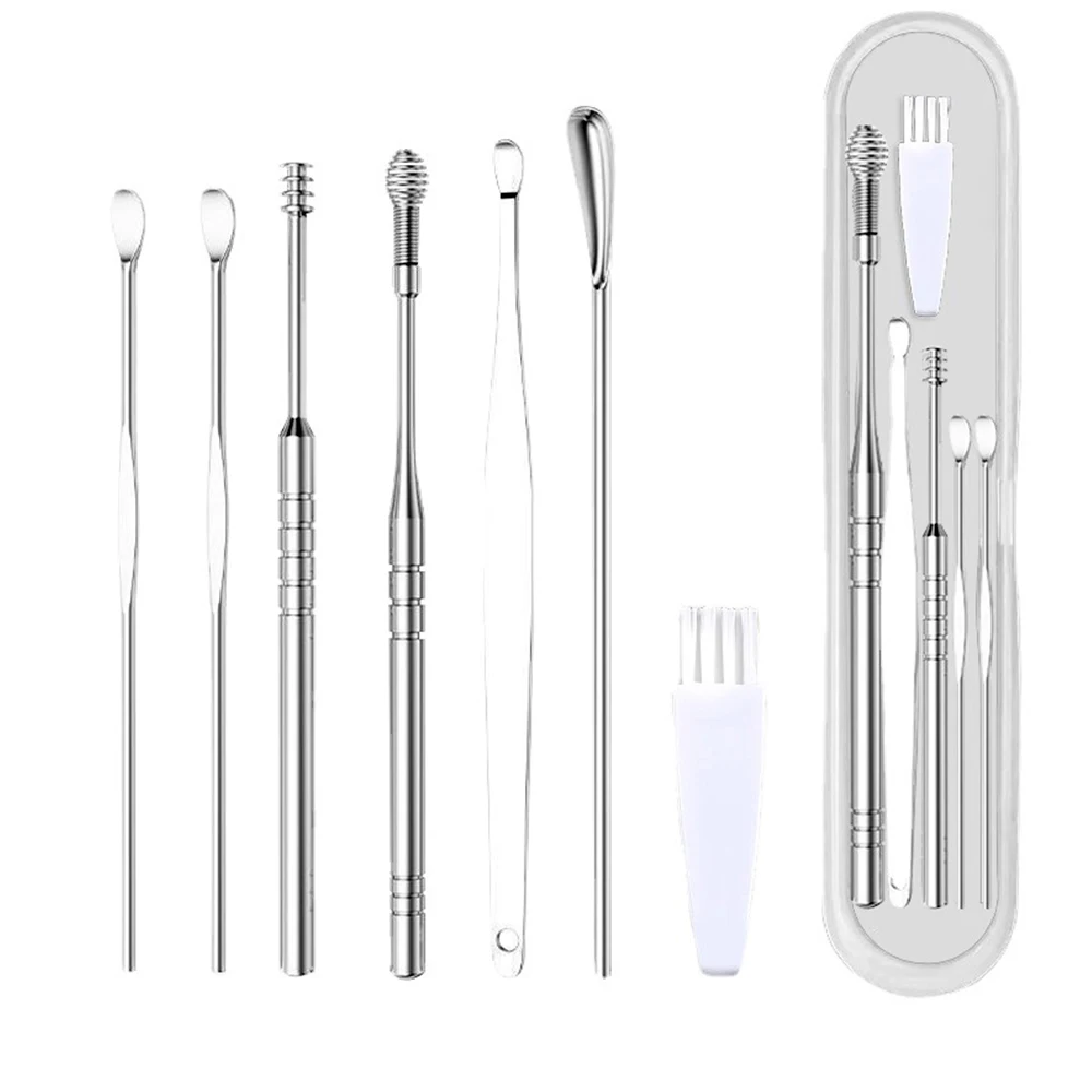 

Средство для удаления ушного воска, спиральный Безопасный инструмент для удаления мягкого воска с наконечником, ухочистка, аппарат для уда...