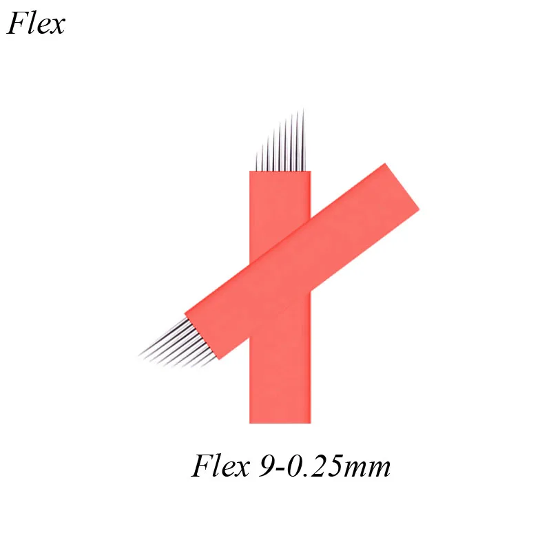 50 шт. иглы для микроблейдинга бровей 0 25 мм |