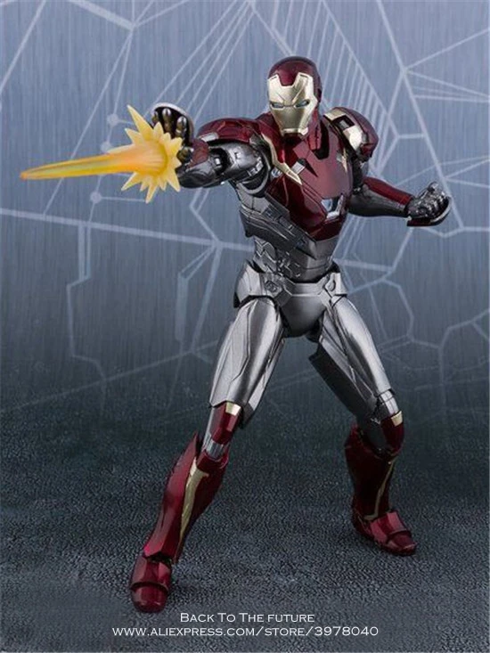 Disney Marvel Avengers Железный человек Марка 47 15 см аниме мини-украшения коллекционная