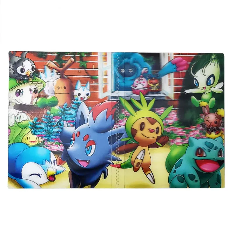 240PCS 3D Pokemon Cards Album Anime Book Cartoon TAKARA TOMY Game Card VMAX GX EX Holder Collection Folder Toy Christmas Gift | Игрушки и