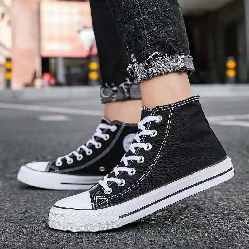 

Kids shoes for girl children canvas shoes boys sneakers Spring autumn girls shoes White High Solid fashion Children shoes