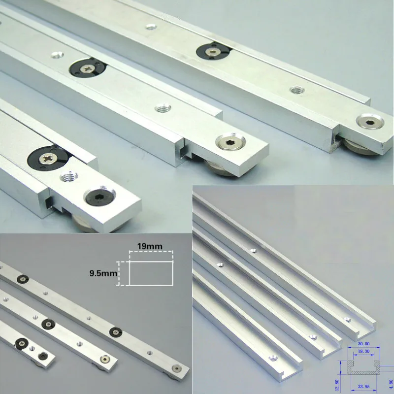 Aluminium alloy T-tracks Slot Miter Track And Miter Bar Slider Table Saw Miter Gauge Rod Woodworking Tools DIY
