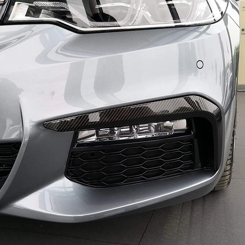 Хромированная передняя противотуманная фара из углеродного волокна накладка