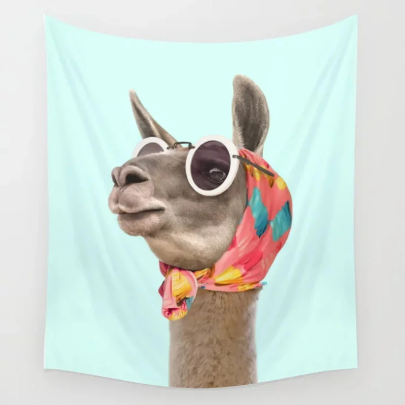 Модное Настенное подвесное покрывало Lama настенное художественное одеяло