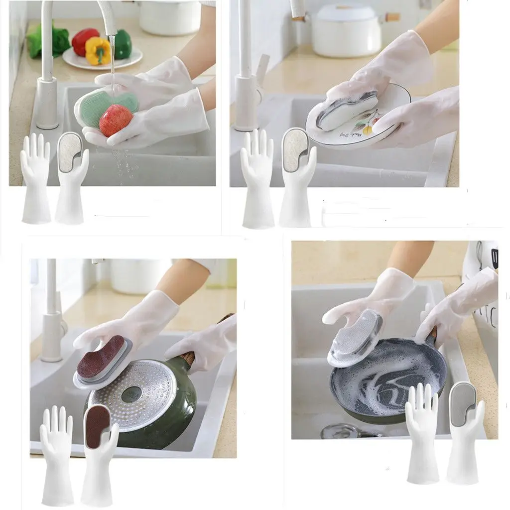 

1 пара, резиновые защитные перчатки для мытья посуды