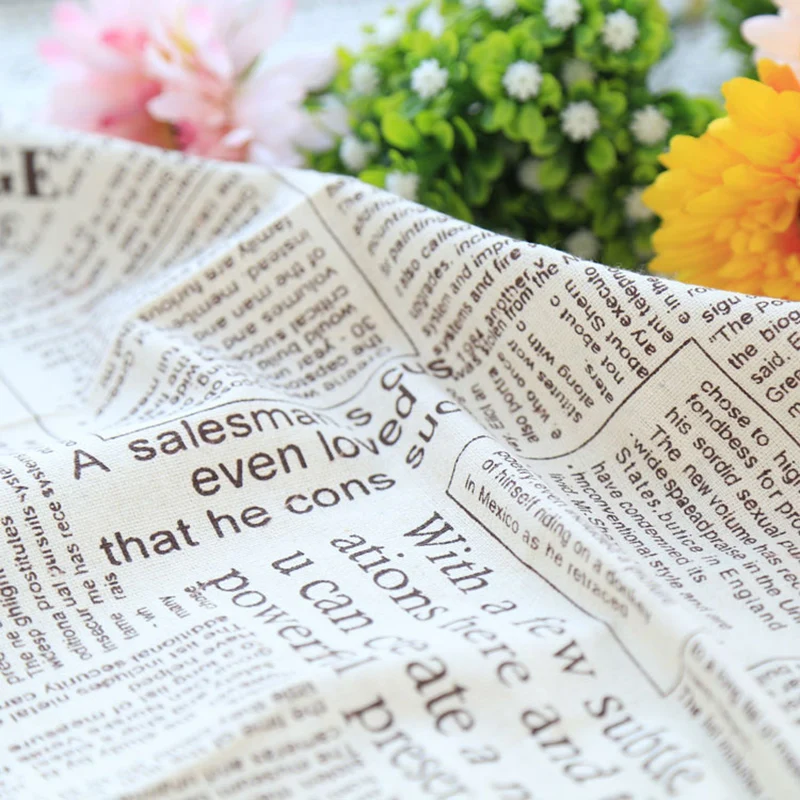 Художественное оформление с изображением английской газеты тканевый фон для