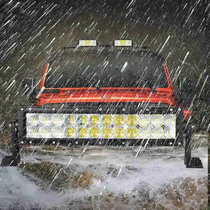 VISORAK 14 &quotдюймовый 5D Offroad прямой светодиодный свет бар грузовик светильник для JEEP