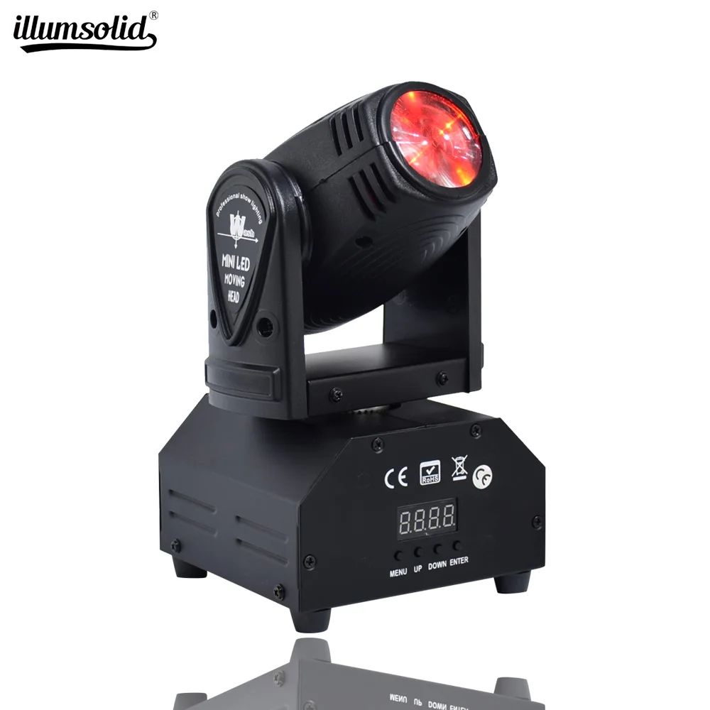 Мини RGBW светодиодный 10 Вт лучевой движущийся головной свет высокой Мощность Quad