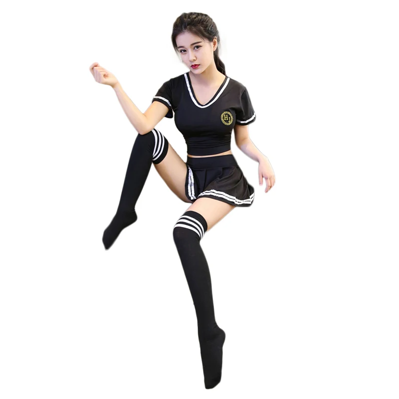 Большие размеры сексуальное нижнее белье для косплея Студенческая форма костюм