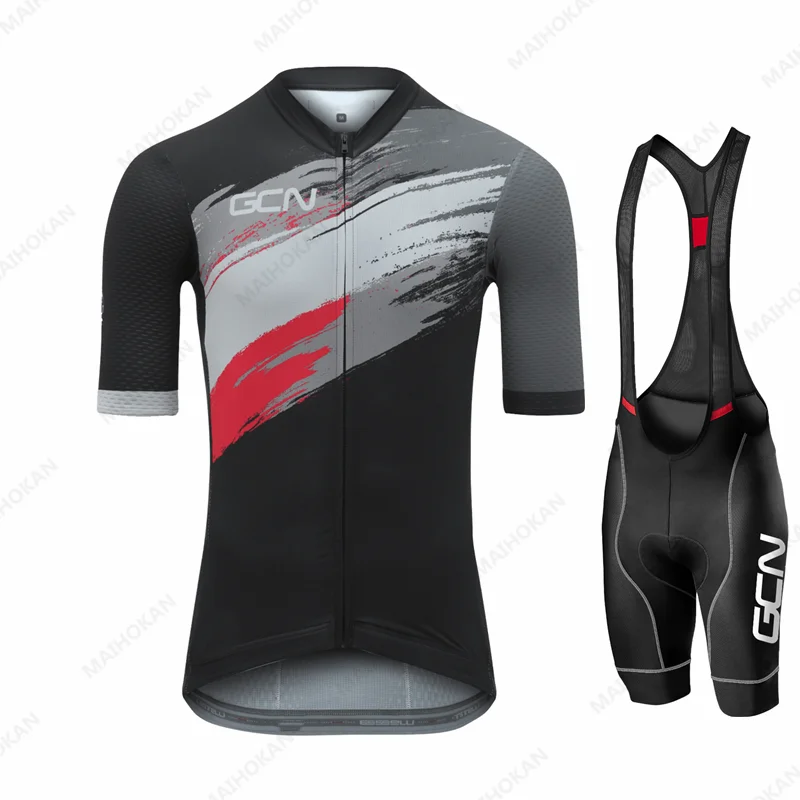 

2021 GCN летний мужской комплект из Джерси для велоспорта, дышащая велосипедная форма, MTB Ropa Ciclismo, велосипедная одежда с коротким рукавом, велос...