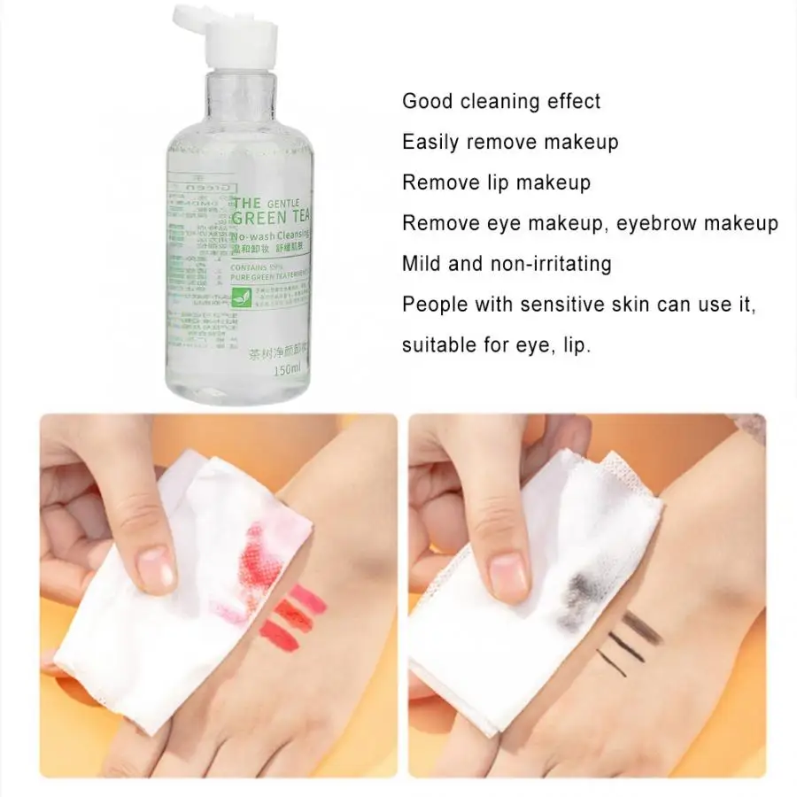 150 мл мягкое средство для снятия макияжа успокаивающее лицо поры глубокая