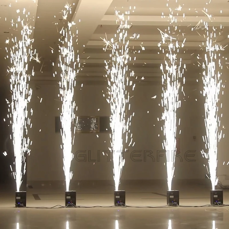 600 Вт DMX контроль сцены титановый сплав холодный Искрящийся фонтан свадьба машина