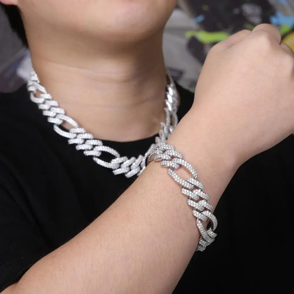 JINAO Новая мода 18 мм Майами кубинский тяжелые ожерелье крапановая закрепка льдом